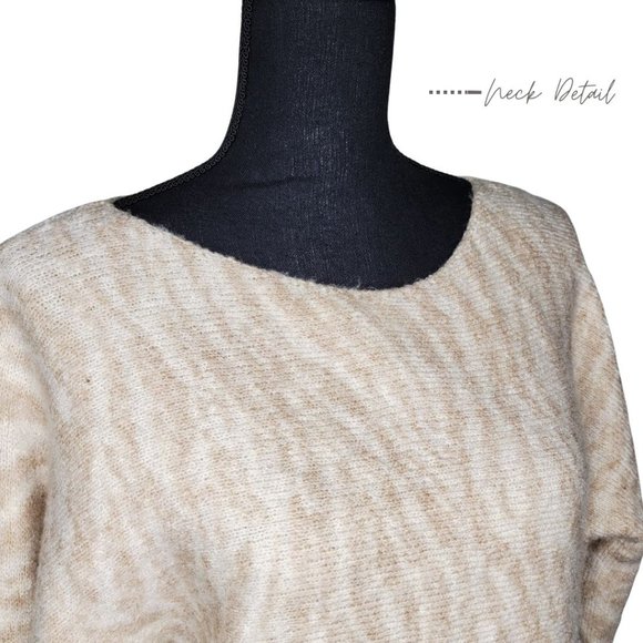 ANIMAL PRINT SLASH NECKLINE SWEATER FOR WOMEN - Picture 5 of 12